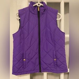 Ralph Lauren purple quilted vest